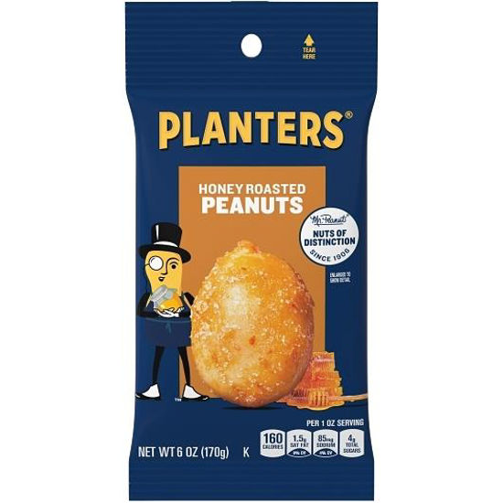 Picture of PLANTERS HONEY ROASTED PEANUTS 6OZ