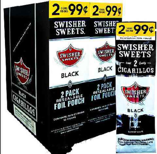 Picture of SWISHER SWEETS BLACK 2 FOR .99