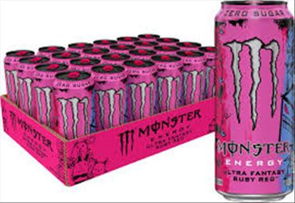 Picture of MONSTER ENERGY ULTRA FANTACY RUBY RED 24CT 16OZ