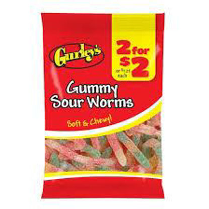 Picture of GURLEYS SOUR WORMS 2 FOR 2