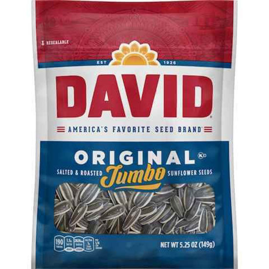 Picture of DAVID SUNFLOWER SEEDS ORIGINAL JUMBO 5.25OZ