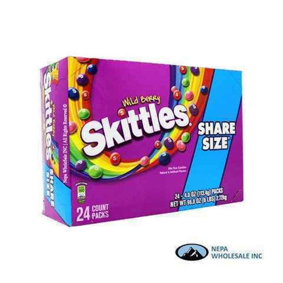 Picture of SKITTLES WILD BERRY KING SIZE 4OZ 24CT
