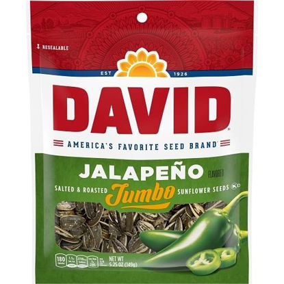 Picture of DAVID SUNFLOWER SEEDS JUMBO JALAPENO 5.25OZ