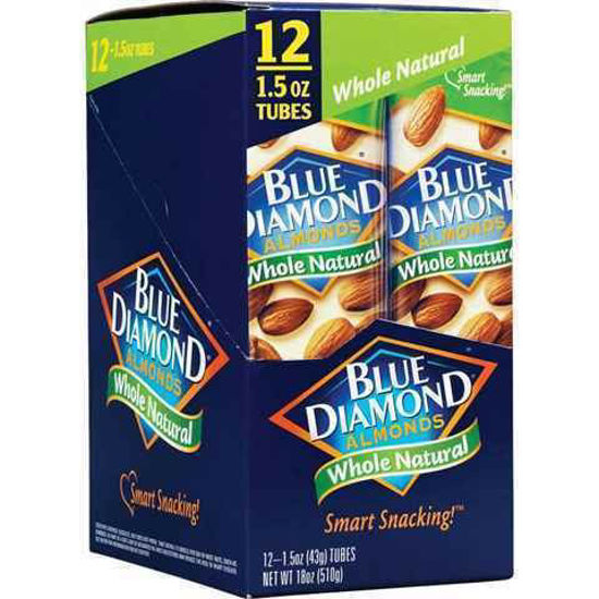 Picture of BLUE DIAMOND ALMONDS WHOLE NATURAL 1.5OZ 12CT