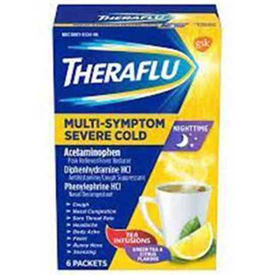Picture of THERAFLU MULTI SYMPTOM SEVERE COLD NIGHTTIME 6CT