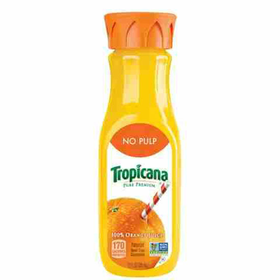 Picture of TROPICANA PURE PREMIUM ORANGE JUICE NO PULP 12OZ 12CT