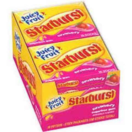Picture of WRIGLEYS JUICY FRUIT STRAWBERRY STARBURST 10CT