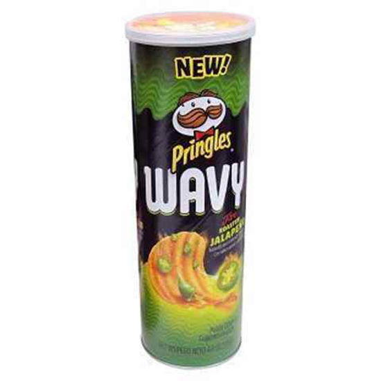 Picture of PRINGLES WAVY FIRE ROASTED JALAPENO 4.8OZ