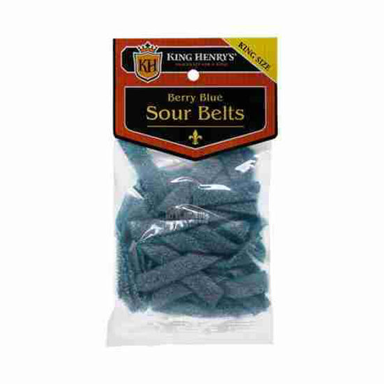 Picture of KING HENRYS BLUEBERRY SOUR BELTS 2.65OZ