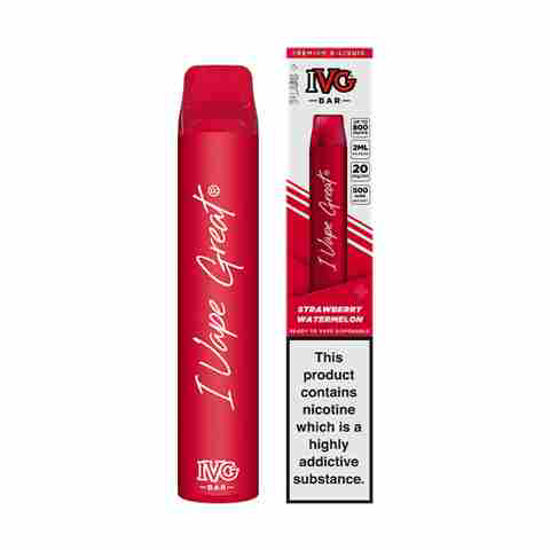 Picture of IVG BAR MINI STRAWBERRY WATERMELON 1000P 10CT