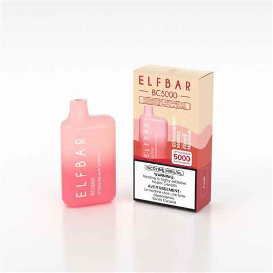 Picture of ELF BAR STRAWBERRY MANGO 5000 PUFFS 10CT