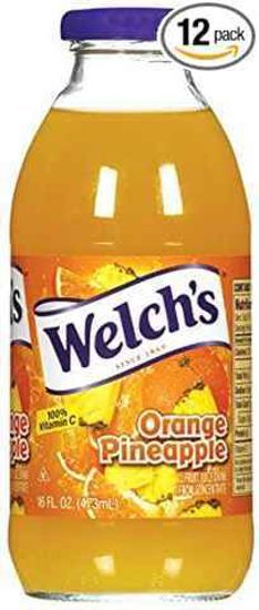 Picture of WELCHS GLASS JUICE ORANGE PINEAPPLE 16OZ 12CT