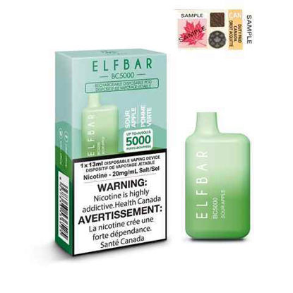 Picture of ELF BAR SOUR APPLE 5000 PUFFS 10CT