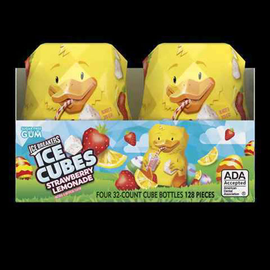 Picture of ICE BREAKERS ICE CUBES STRAWBERRY LEMONADE 4CT