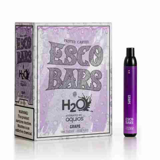 Picture of ESCO BAR H20 GRAPE 2500 PUFFS 10CT