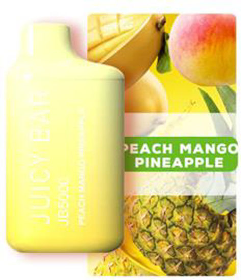 Picture of JUICY BAR PEACH MANGO PINEAPPLE 5000 PUFFS 10CT
