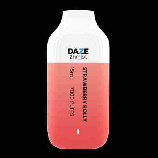 Picture of DAZE OHMLET STRAWBERRY ROLLY 7000 PUFFS 10CT