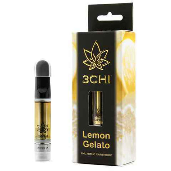 Picture of 3CHI LEMON GELATO 1ML DELTA 8 CARTRIDGE