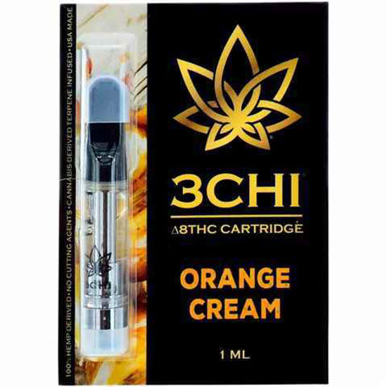 Picture of 3CHI ORANGE CREAM 1ML THC DELTA 8 CARTRIDGE