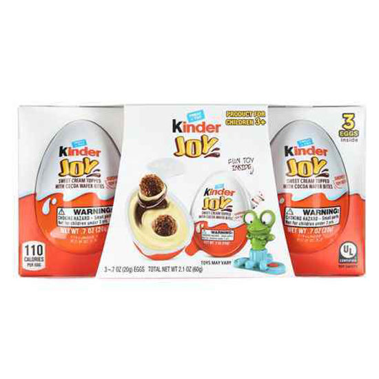 Picture of KINDER JOY CHOCOLATE EGGS 3PK 5CT
