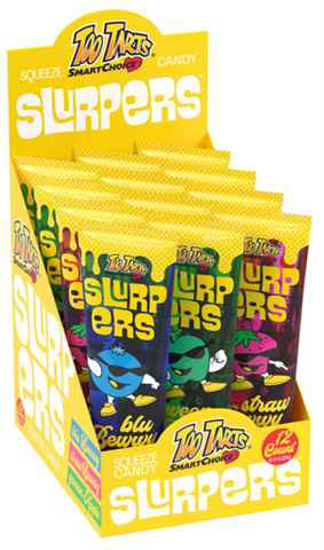 Picture of TOO TARTS SLURPERS SQUEEZE CANDY ASSORTED 12CT