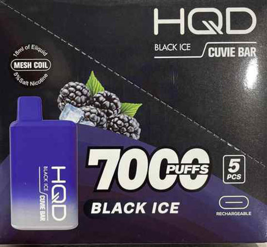 Picture of HQD BLACK ICE 7000 PUFFS 5CT
