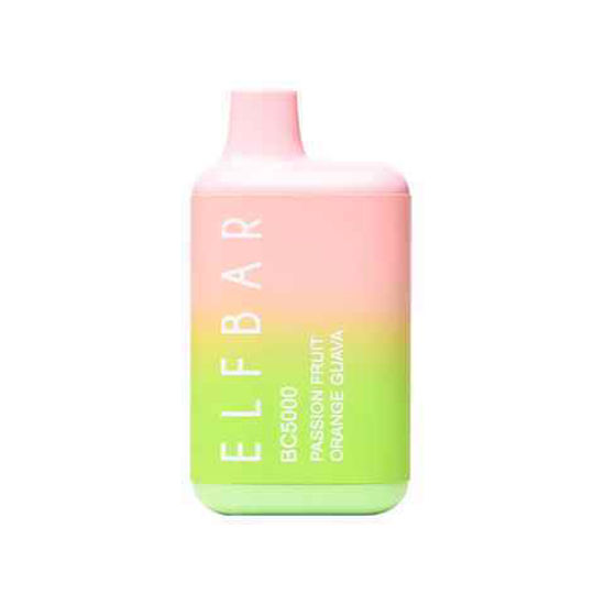 Picture of ELF BAR PASSION FRUIT ORANGE GUAVA 5000 PUFFS 10CT