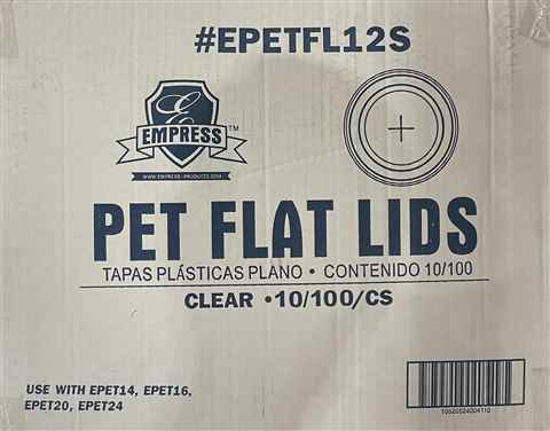 Picture of EMPRESS PET FLAT LIDS 14-24OZ 1000CT