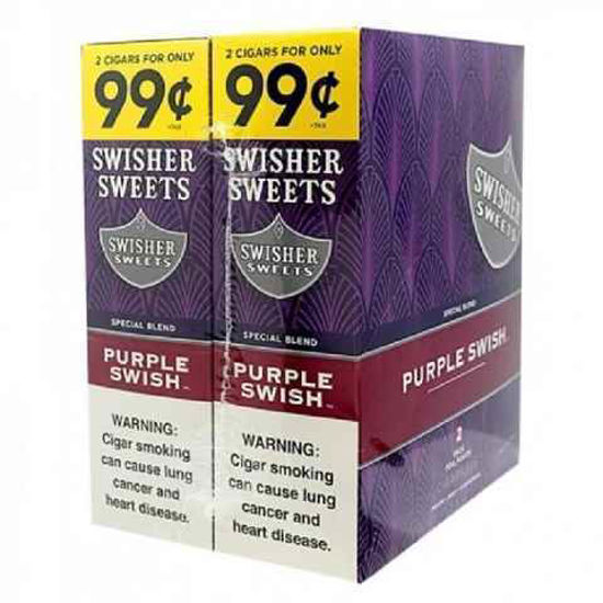 Picture of SWISHER SWEETS PURPLE SWISH 2 FOR 99C 30CT 2PK