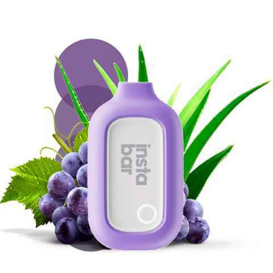 Picture of INSTA BAR ALOE GRAPE 5000 PUFFS 6CT