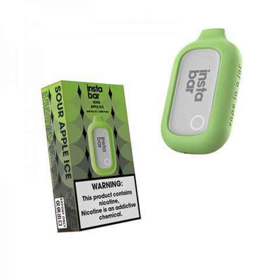 Picture of INSTA BAR SOUR APPLE ICE 5000 PUFFS 6CT
