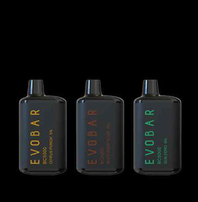 Picture of EVO BAR STRAWBERRY RASPBERRY BLACK EDITION 5000 PUFFS 10CT