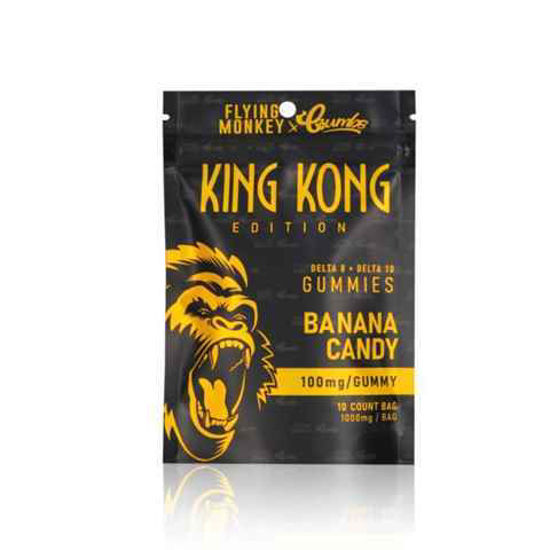 Picture of KING KONG BANANA CANDY DELTA 8-10 GUMMIES 100MG