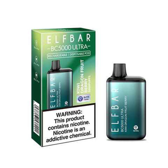 Picture of ELF BAR ULTRA KIWI DRAGON FRUIT BERRY 5000 PUFFS 10CT