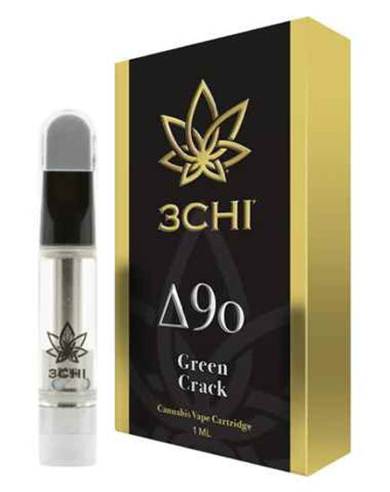 Picture of 3CHI GREEN CRACK SATIVA DELTA 9 CARTRIDGE 1ML