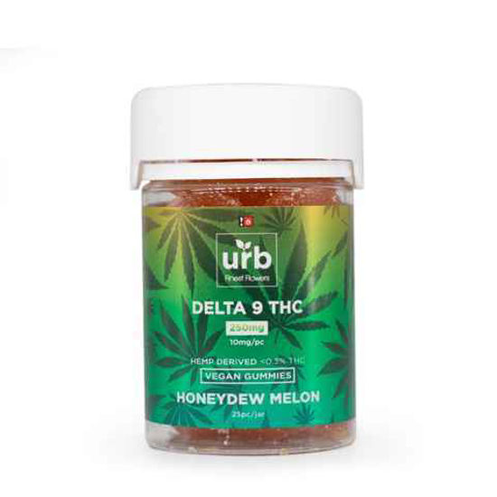Picture of URB EXTRAX HONEYDEW MELON DELTA 9 VEGAN GUMMIES 250MG