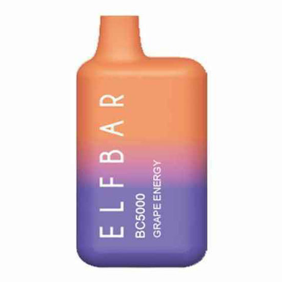 Picture of ELF BAR GRAPE ENERGY 5000 PPUFFS 10CT