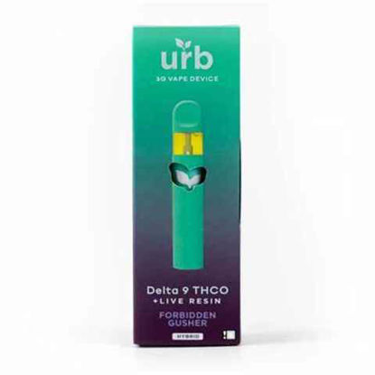 Picture of URB FORBIDDEN GUSHER HYBRID DELTA 9 THC LIVE RESIN DISPOSABLE 