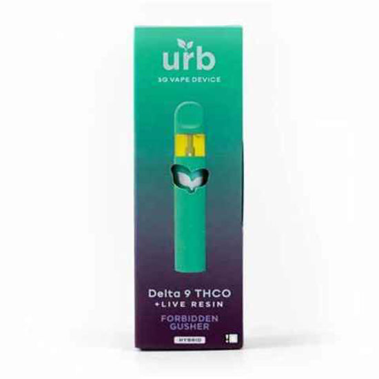 Picture of URB FORBIDDEN GUSHER HYBRID DELTA 9 THC LIVE RESIN DISPOSABLE 