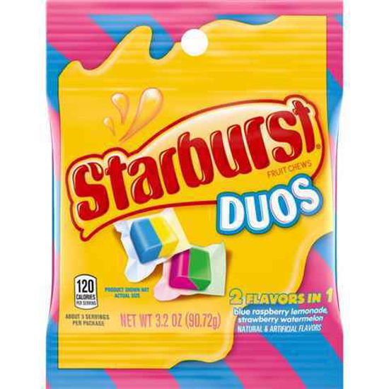 Picture of STARBURST DUOS 2 IN 1 FLAVOR FRUIT CHEWS 3.2OZ