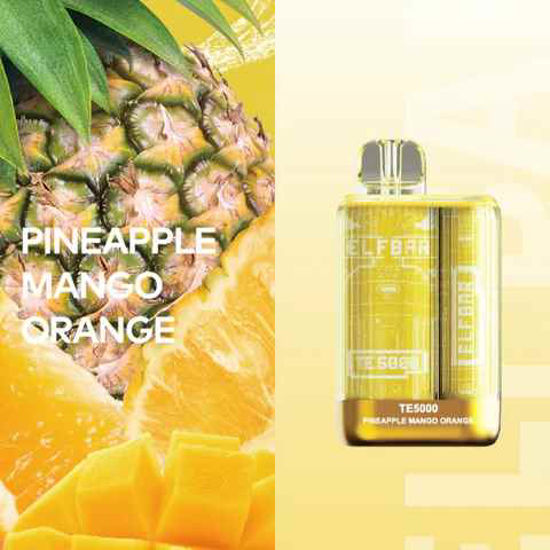 Picture of ELF BAR PINEAPPLE MANGO ORANGE TE 5000 PUFFS 10CT
