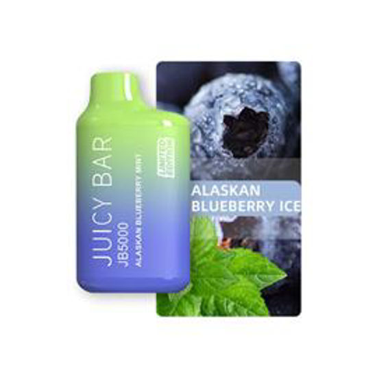 Picture of JUICY BAR BOX ALASKAN BLUEBERRY MINT 5000 PUFFS 10CT