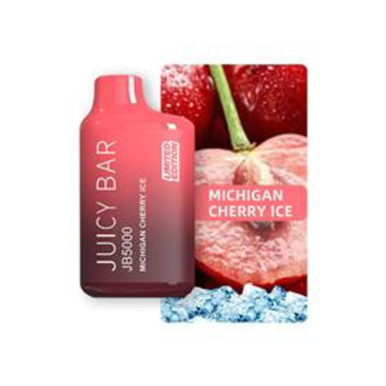 Picture of JUICY BAR BOX MICHIGAN CHERRY ICE 5000 PUFFS 10CT