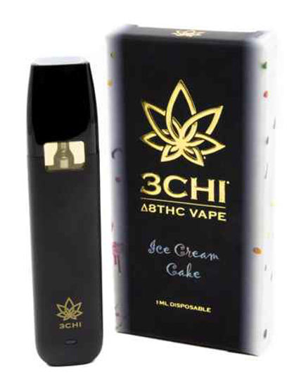 Picture of 3CHI CREAM CAKE DELTA 8 DISPOSABLE 1ML