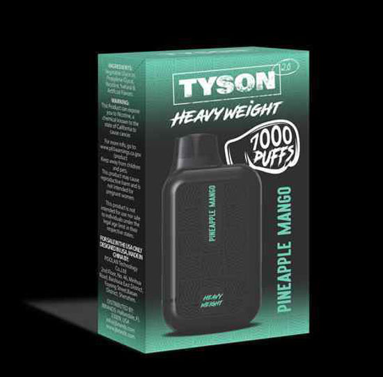 Picture of TYSON PINEAPPLE MANGO 7000 PUFFS 10CT