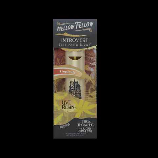 Picture of MELLOW FELLOW KING LOUIS INDICA INTEROVERT BLEND LIVE RESIN DISPOSABLE 2ML
