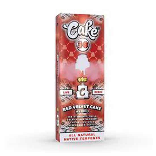 Picture of CAKE RED VELVET CAKE DELTA 8 HYBRID LIVE RESIN DISPOSABLE 3G