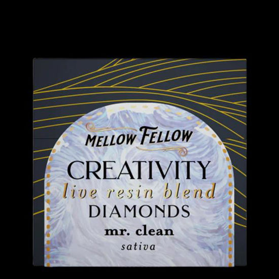 Picture of MELLOW FELLOW LIVE RESIN DIAMONDS CREATIVITY BLEND SATIVA MR CLEAN 2G
