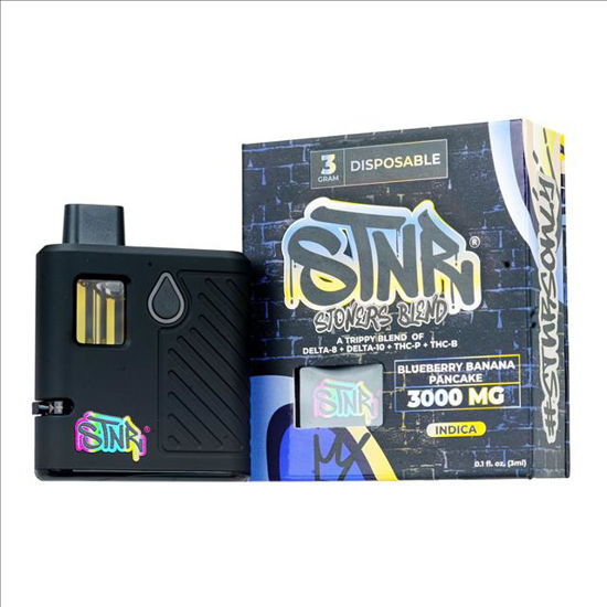 Picture of STNR STONERS BLEND BLUEBERRY BANANA PANCAKE DELTA 10 INDICA DISPOSABLE 3000MG 