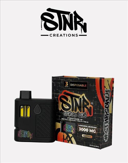 Picture of STNR STONERS BLEND LAUGHING BUDDAH DELTA 10 SATIVA DISPOSABLE 3000MG 